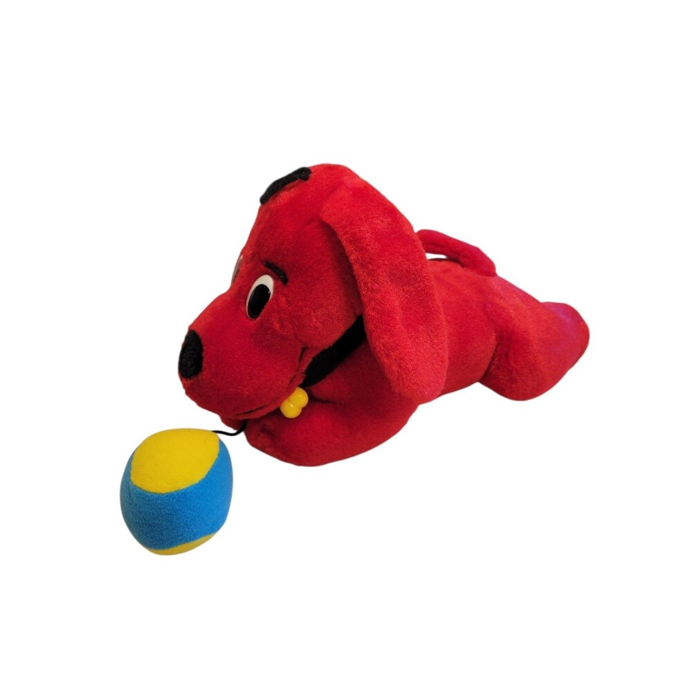 Scholastic Clifford the Big Red Dog 11" Plush  Stuffed Animal with Ball